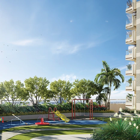 Luxury living room with light blue sofa